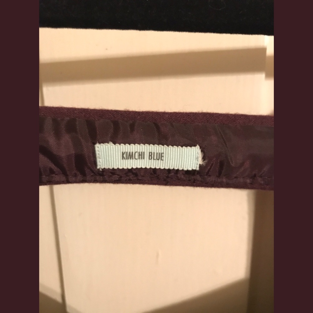 Wool Purple Herringbone Metallic Dress - Picture 4 of 5